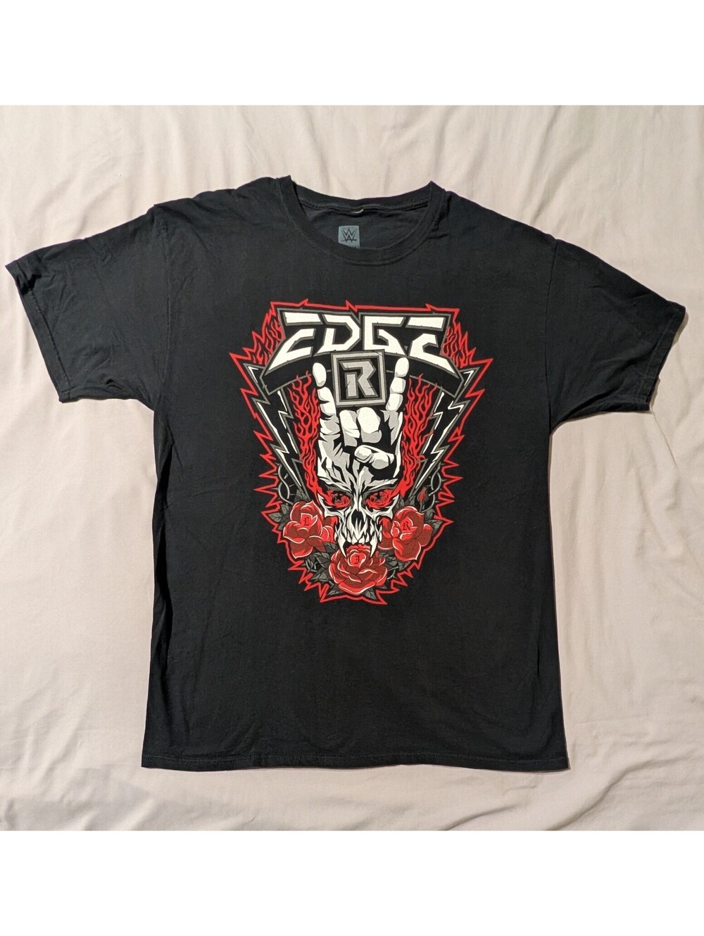 WWE Edge T Shirt Large L Black Authentic Rated R Superstar You Know Me